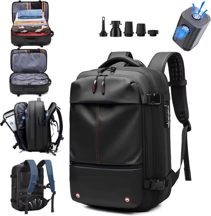 Travel Backpack Men's Business Multifunction Computer Bag Vacuum Compression Large-capacity Backpack