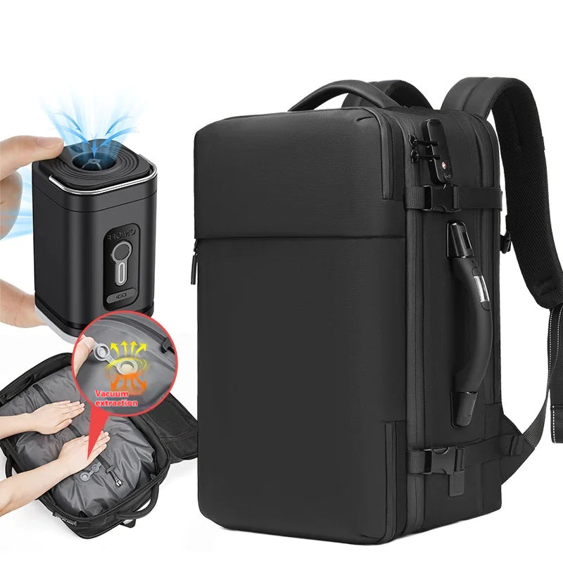 Smart Vacuum Compression Backpack with Laptop Compartment