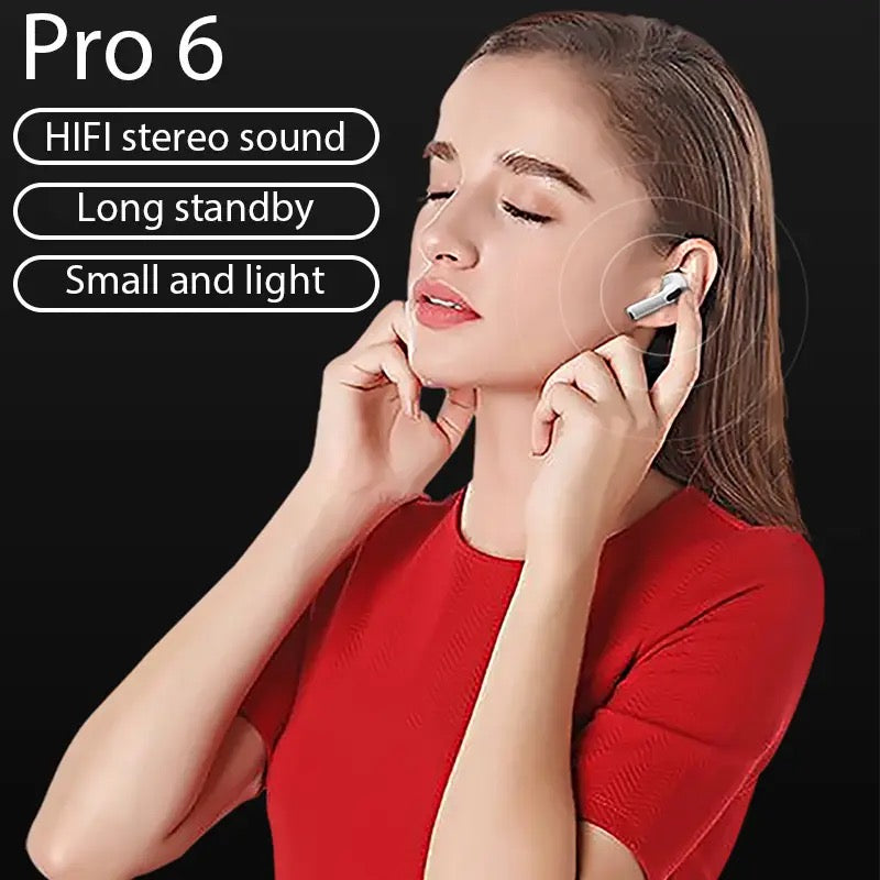 Pro 6 TWS Wireless Earphones