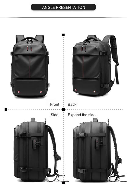 Vacpack Backpack, 60L Expandable Backpack with Vacuum Compression, Water Resistant, Anti Theft Vacpack Travel Vacuum Backpack