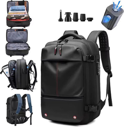 Travel Backpack Men's Business Multifunction Computer Bag Vacuum Compression Large-capacity Backpack