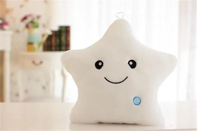 LED Star PillowLED Twinkle Star Soft Plush Pillow Toys Glowing Stuffed Star Light up Pillow Plush with Colorful Night Lights Birthday Gift for Kids