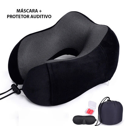 Orthopedic Travel Pillow Neck Pillow for Traveling, Upgraded Travel Neck Pillow for Airplane 100% Pure Memory Foam Travel Pillow for Flight Headrest Sleep, Portable Plane Accessories