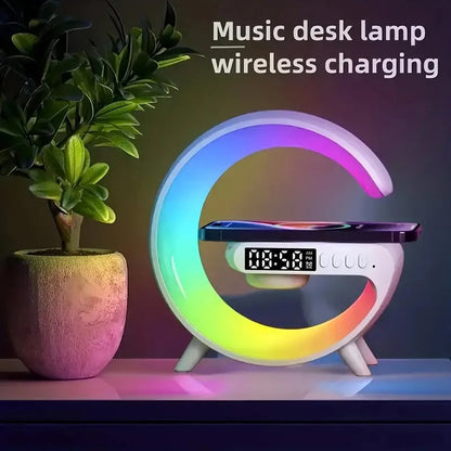 Bluetooth Speaker Wireless Charger Lamp