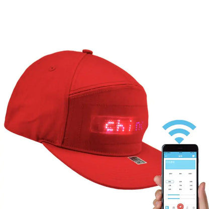 LED Baseball Cap LED Cap, Detachable LED Display Screen Smart Hat Adjustable Cool LED Baseball Cap