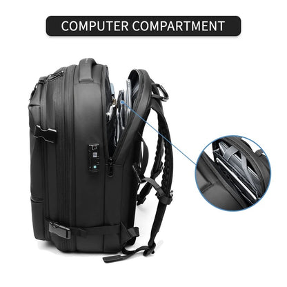 Vacpack Backpack, 60L Expandable Backpack with Vacuum Compression, Water Resistant, Anti Theft Vacpack Travel Vacuum Backpack