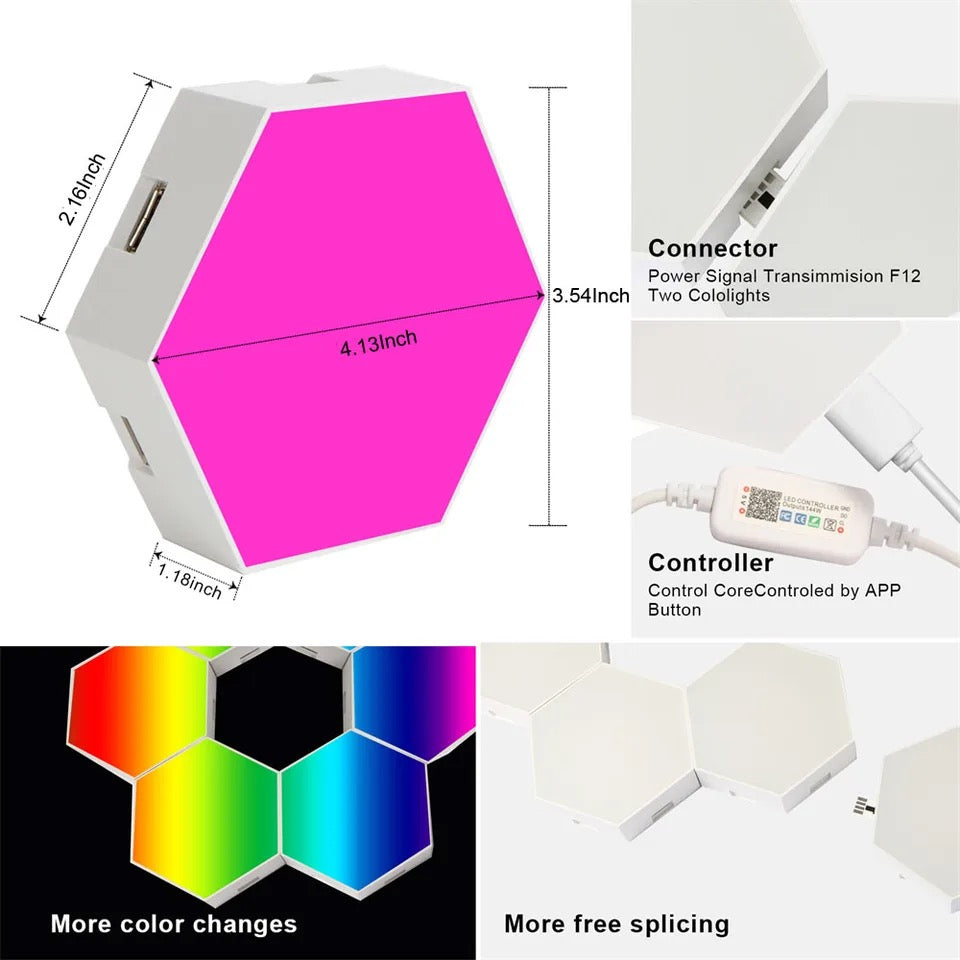 Bluetooth LED Hexagon Light