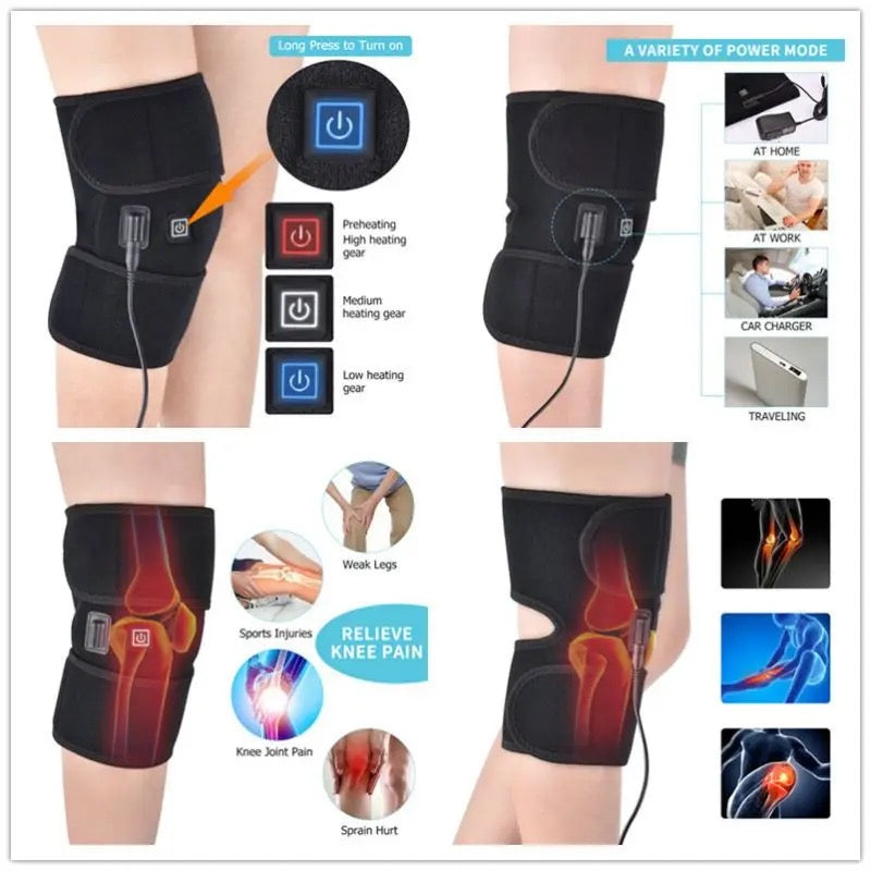 Knee Brace Support Wrap Massager Infrared Heating Hot Therapy