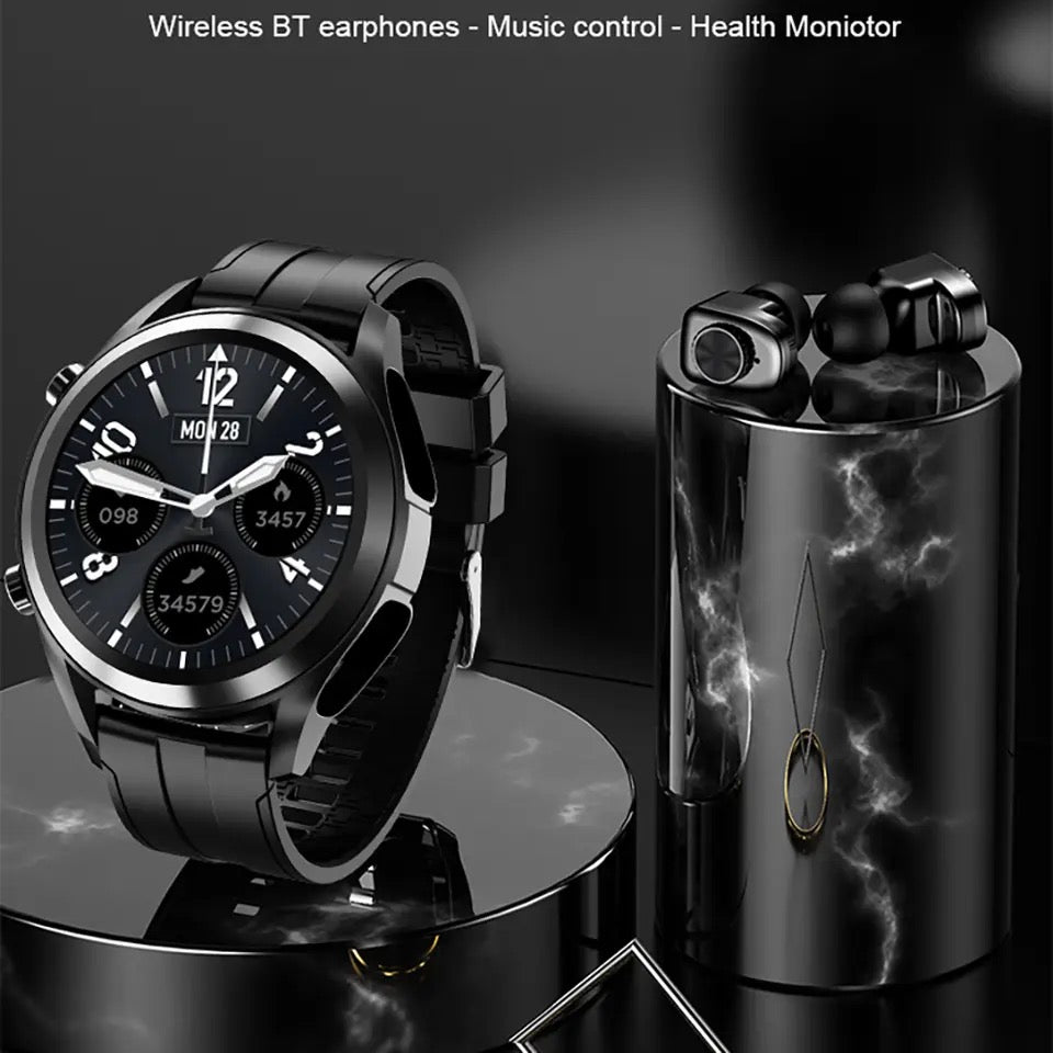 Ear Wireless Stereo Earbuds Smart Watch