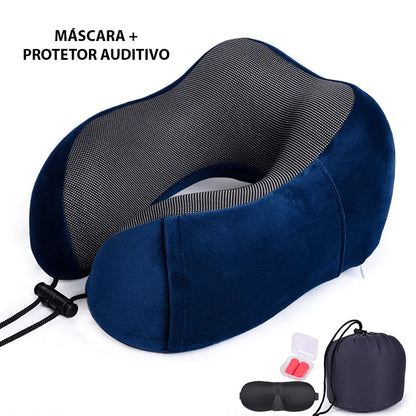 Orthopedic Travel Pillow Neck Pillow for Traveling, Upgraded Travel Neck Pillow for Airplane 100% Pure Memory Foam Travel Pillow for Flight Headrest Sleep, Portable Plane Accessories