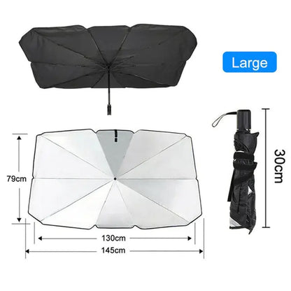 Car Sunshade Umbrella Style Front Glass Sunscreen Heat Insulation