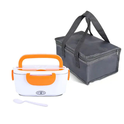 Electric Heated Lunch Box Electric Lunch Box Food Heater, 3 in 1 Ultra Quick Heated Lunch Boxes for Adults, 12V/24V/110V Portable Food Warmer for Car/Truck/Office With Fork Spoon and Insulated Carry Bag