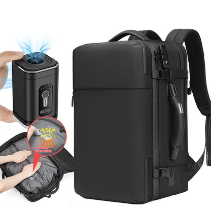 Smart Vacuum Compression Backpack with Laptop Compartment