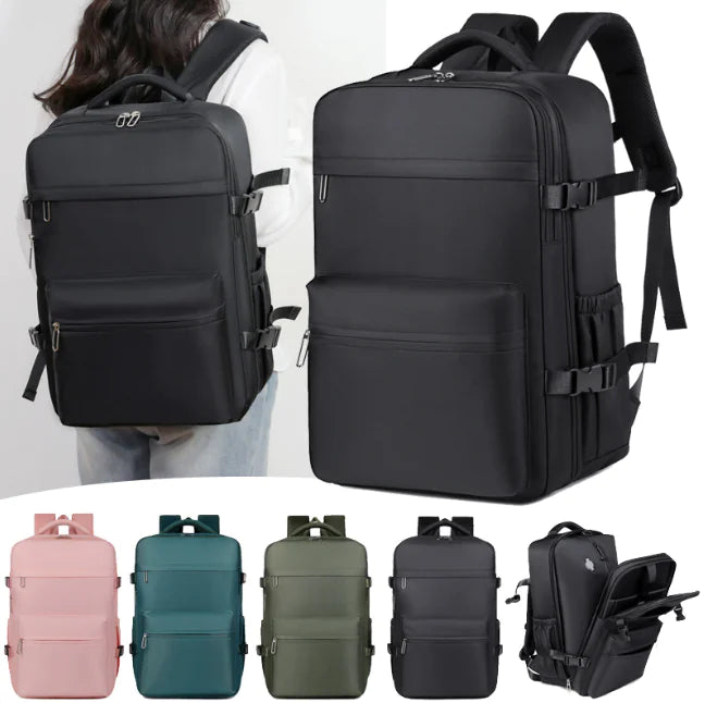 Men’s Expandable 60L Compression Travel Backpack – 17" Laptop, Business & Outdoor