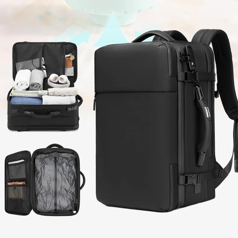 Smart Vacuum Compression Backpack with Laptop Compartment