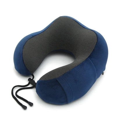 Orthopedic Travel Pillow Neck Pillow for Traveling, Upgraded Travel Neck Pillow for Airplane 100% Pure Memory Foam Travel Pillow for Flight Headrest Sleep, Portable Plane Accessories