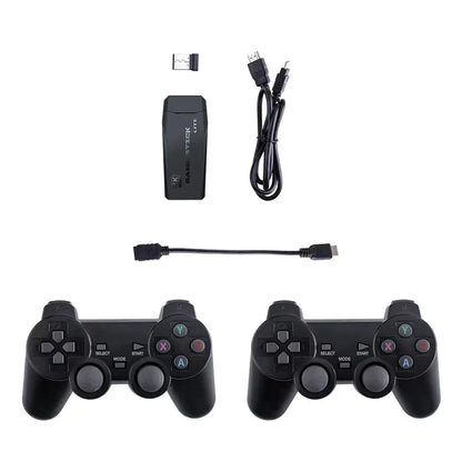 Video Game Console 2.4G Double Wireless Controller Game Stick 4K