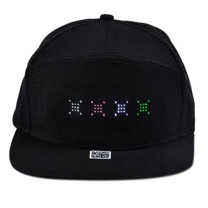 LED Baseball Cap LED Cap, Detachable LED Display Screen Smart Hat Adjustable Cool LED Baseball Cap