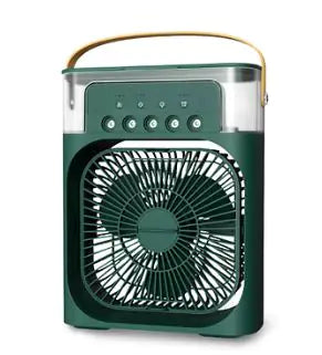 Portable Air Conditioner Fan, Mini Evaporative Air Cooler with 7 Colors LED Light, 1/2/3 H Timer, 3 Wind Speeds and 3 Spray